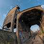 Abandoned railroad Odolany in Warsaw