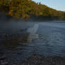 A sluice on an chilly August morning