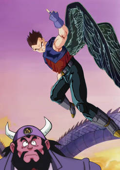 Vegeta AF answer to Angel Goku