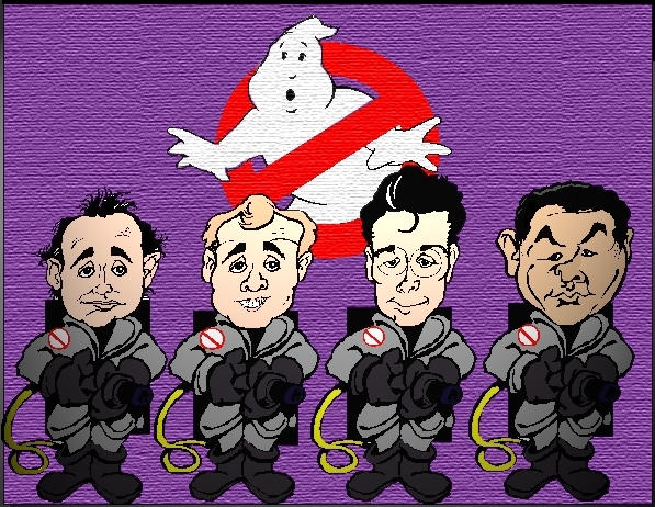 Ghostbusters' caricature by pgv on DeviantArt