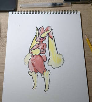 big mommy lopunny watercolor