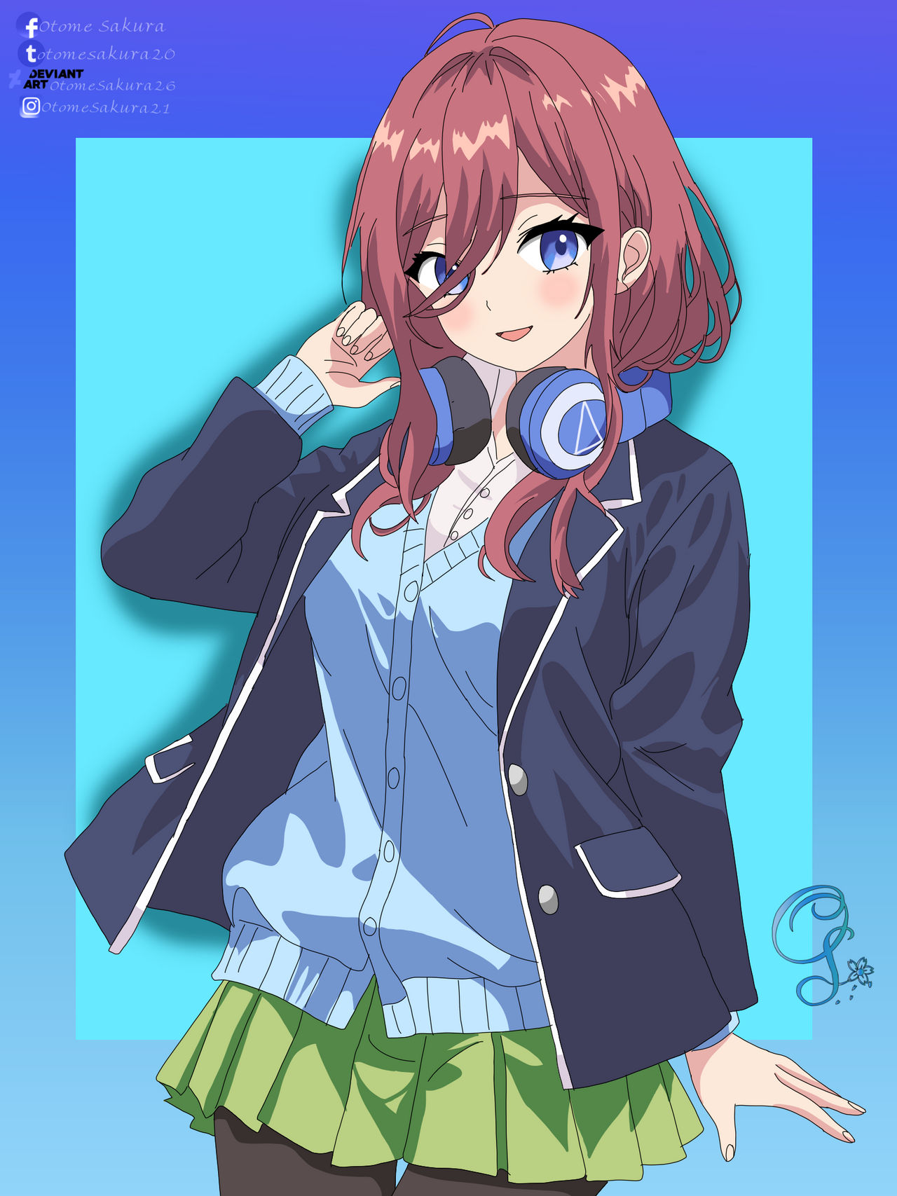 Miku Nakano Fan Art By OtomeSakura26 On DeviantArt miku-nakano-fan-art-by-otomesakura26-on-deviantart