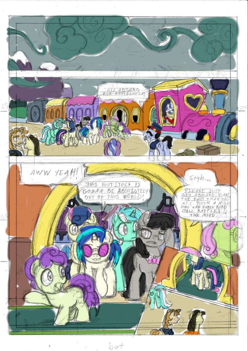 Mlp Timetoon MLP: Time of the Fusions Chapter 2 page 1 sketch by bigonionbean on ...