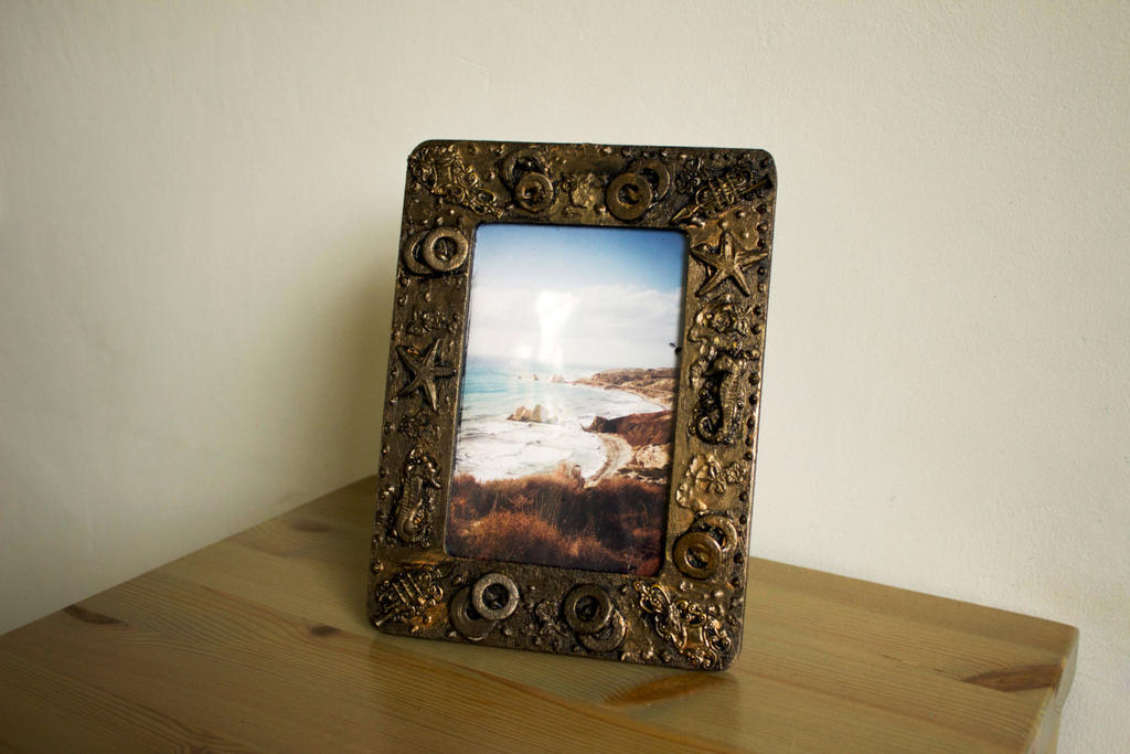 Steampunk photo frame