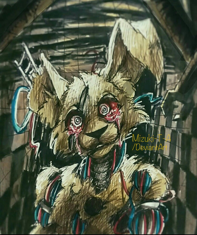 Spring Trap Scared Face Tears behind smile / Springtrap FNaF by Mizuki-T-A on DeviantArt