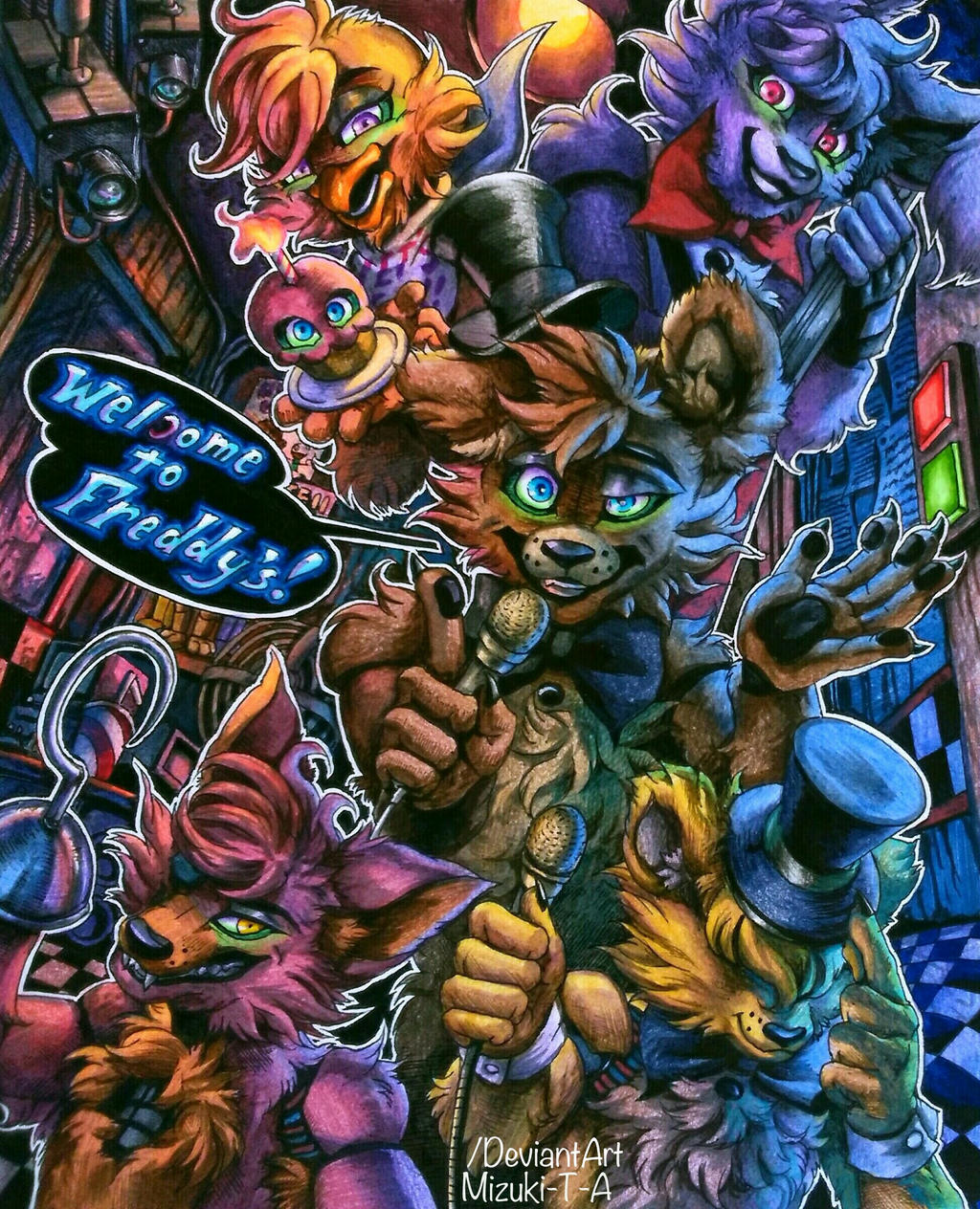 Mizuki t а FNAF Голден Фредди