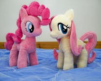 Fluttershy and Pinkie in their new home