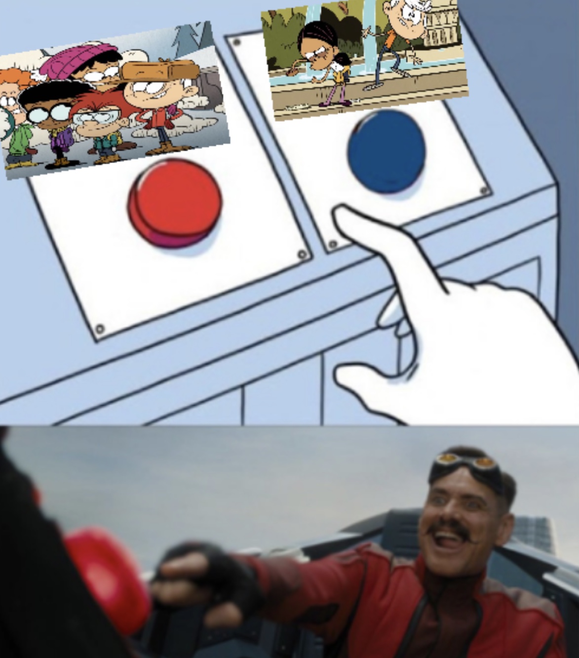 Lincoln and Stella in the Robotnik button meme by optimusandarcee on ...