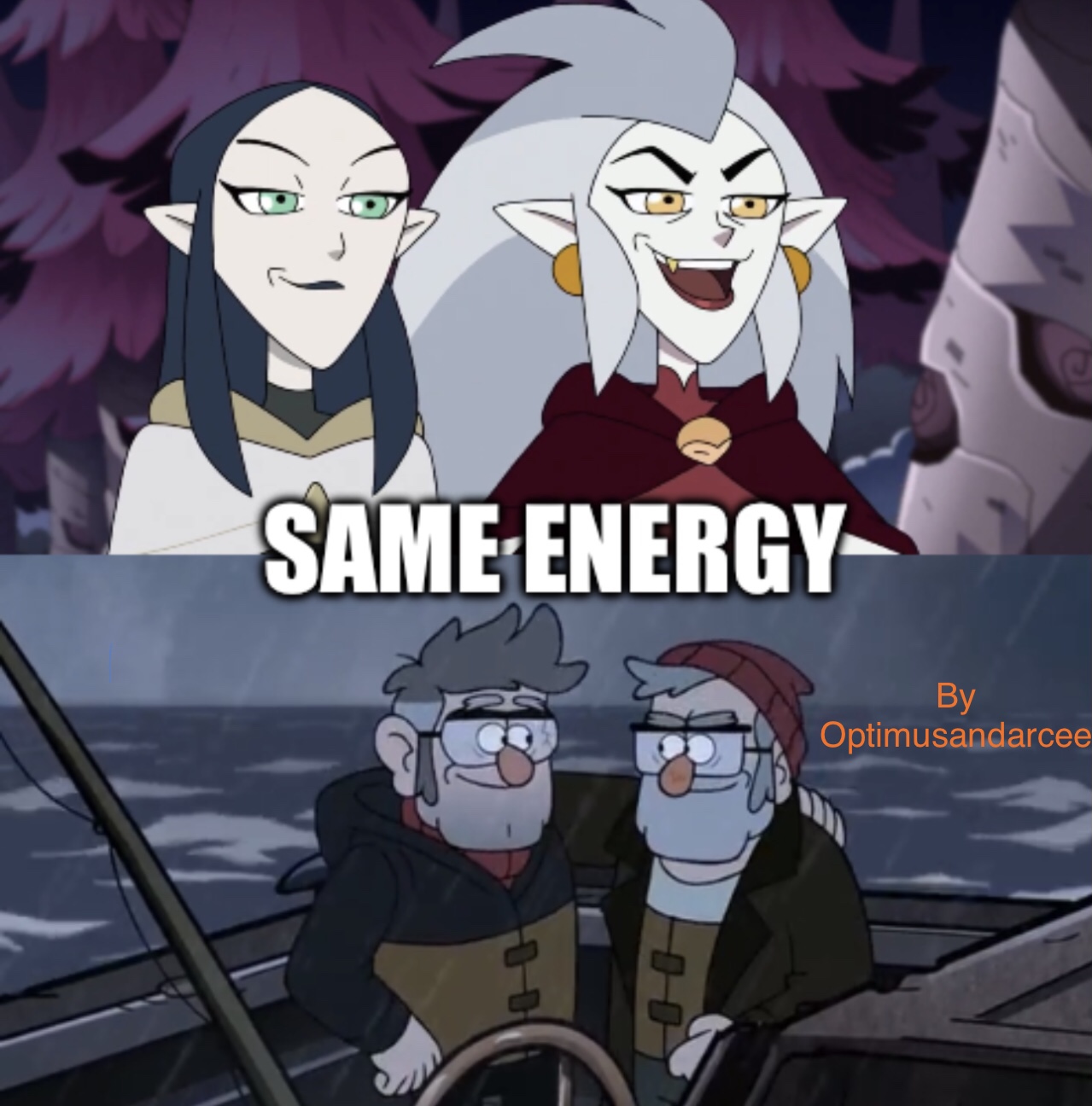 Sibling meme with Eda and Lilith / Stan and Ford by optimusandarcee on ...