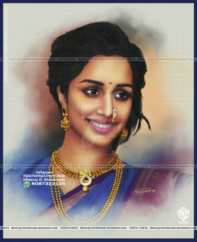 shraddha kapoor Digital-Paintings-by-dheeraj-shrik