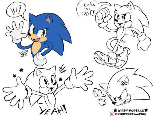 movie sonic sketches!
