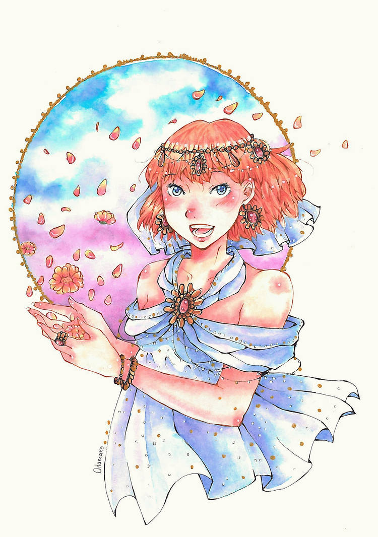 Nausicaa (redrawing) by Odamako Nausicaa (redrawing) by Odamako