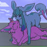 Minecraft: Espeon and Glaceon