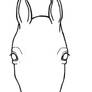 Horse head lineart