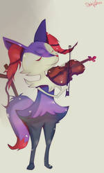 COMMISSION - Braixen Shiny / Pokemon by KikiEatRainbow