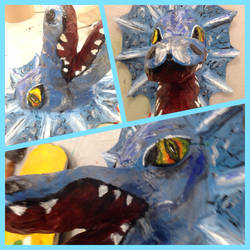 Dragon Mask (collage)