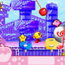 Starfy Kirby Pac-Man in Yoshi Topsy-Turvy