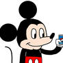 Mickey Mouse with a Pepsi Can