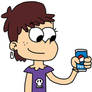 Luna Loud with Pepsi Can