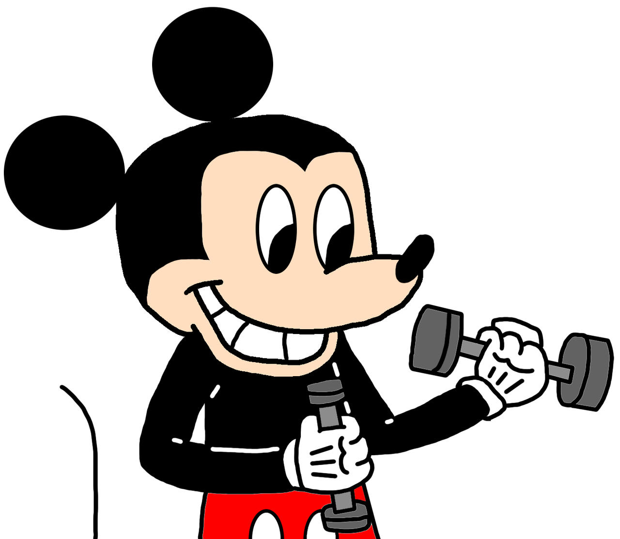 Mini Mouse Exercising Mickey Mouse Exercising with Dumbbells by NicholasVinhChauLe on DeviantArt