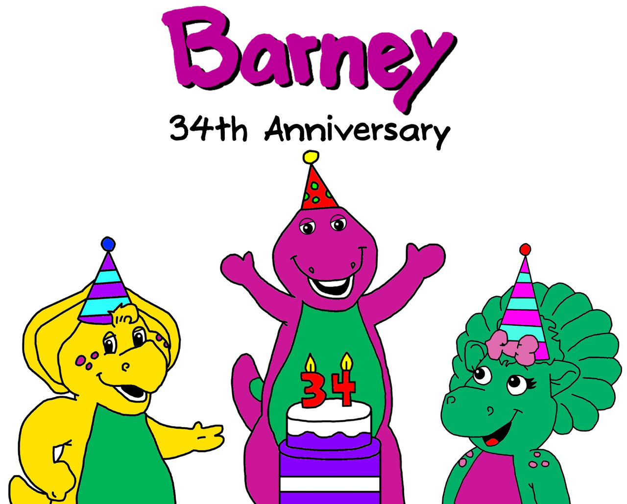Barney R Barney - 34th Anniversary by NicholasVinhChauLe95 on DeviantArt