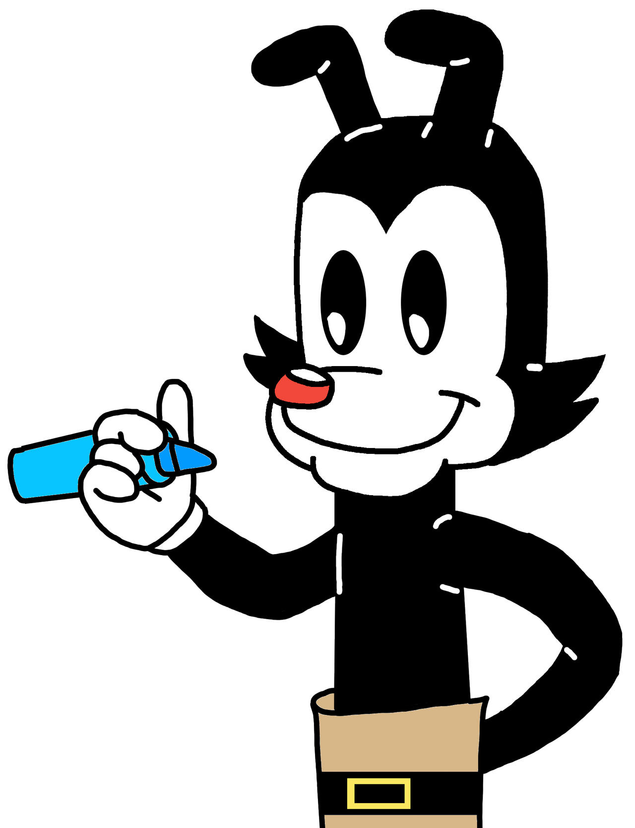 Yakko Warner with Blue Crayon by NicholasVinhChauLe on DeviantArt