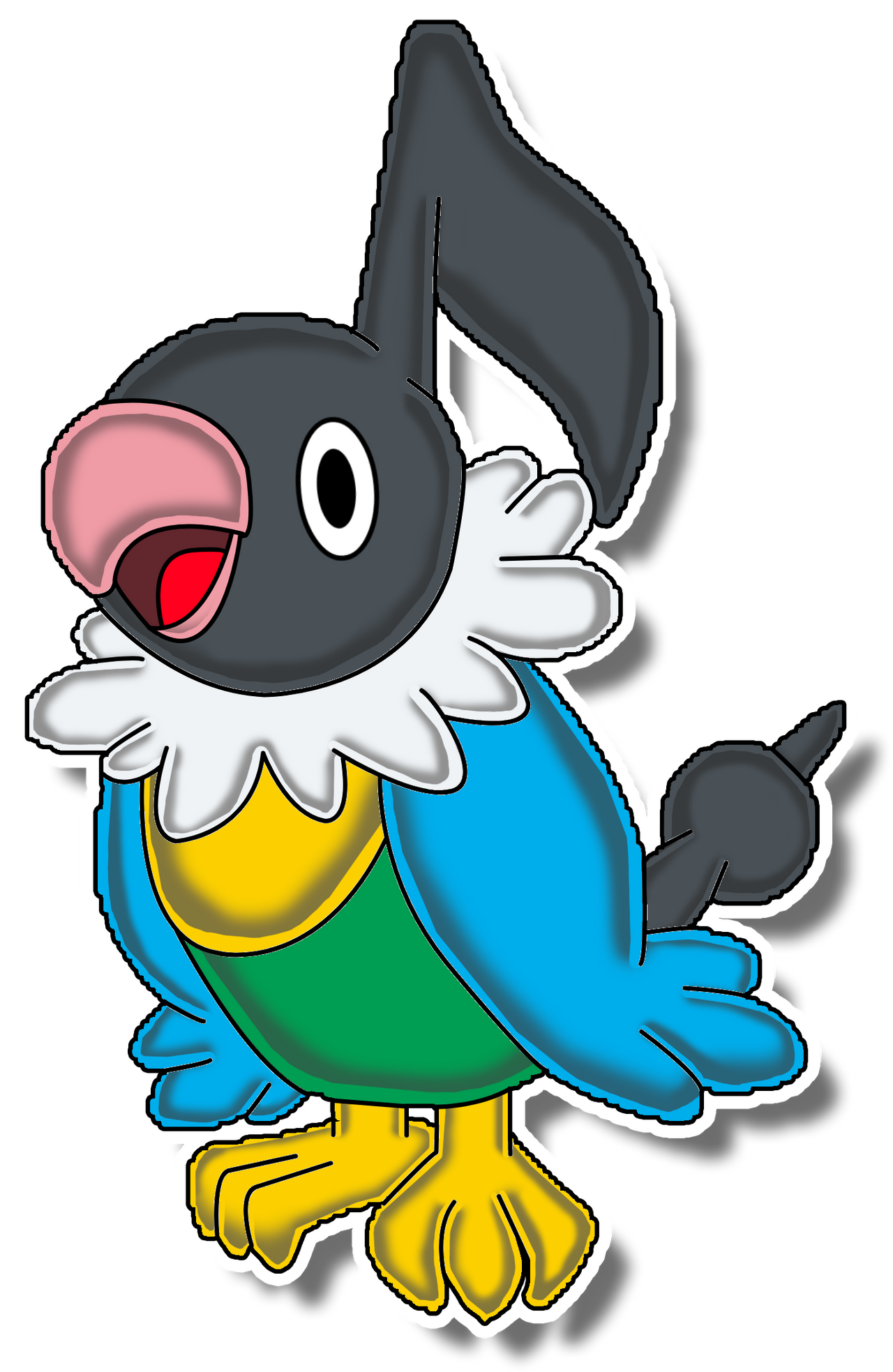 Dhatott Chatot (Paper Mario Style) by NicholasVinhChauLe on DeviantArt