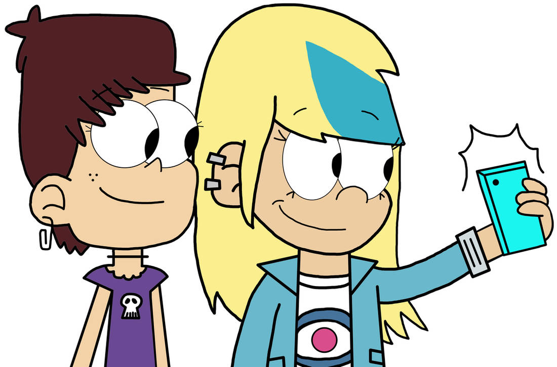 Luna Loud and Sam Sharp Taking Selfie by NicholasVinhChauLe on DeviantArt