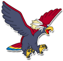 Braviary (Paper Mario Style)