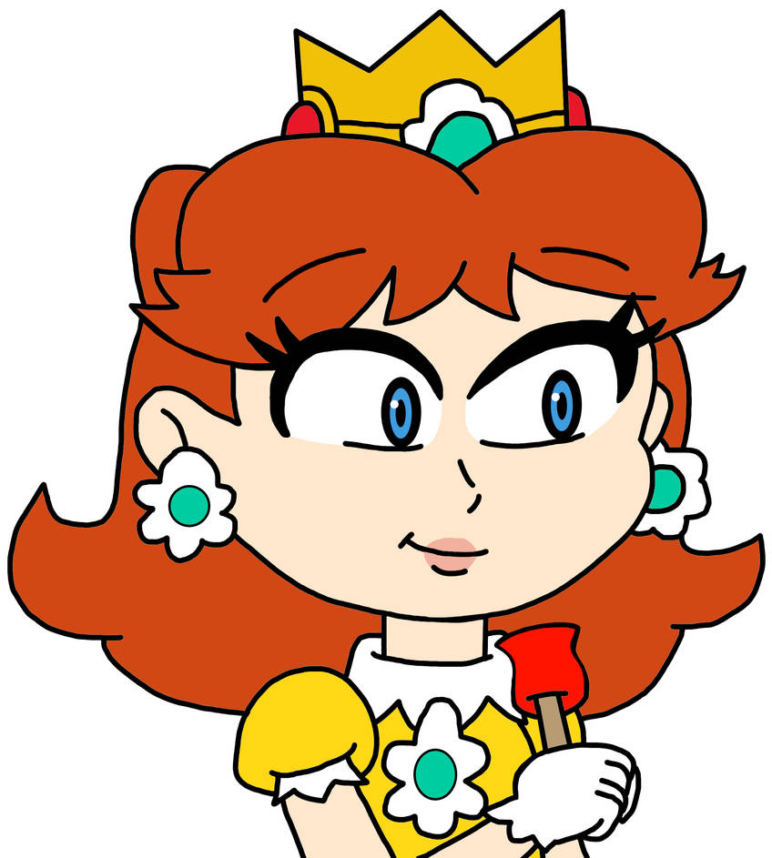Princess Daisy with Candy Apple by NicholasVinhChauLe95 on DeviantArt
