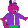 Barney the Dinosaur with Slugger Outfit