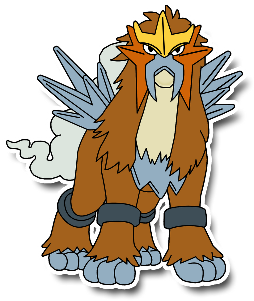 Entei (Paper Mario Style) by NicholasVinhChauLe95 on DeviantArt