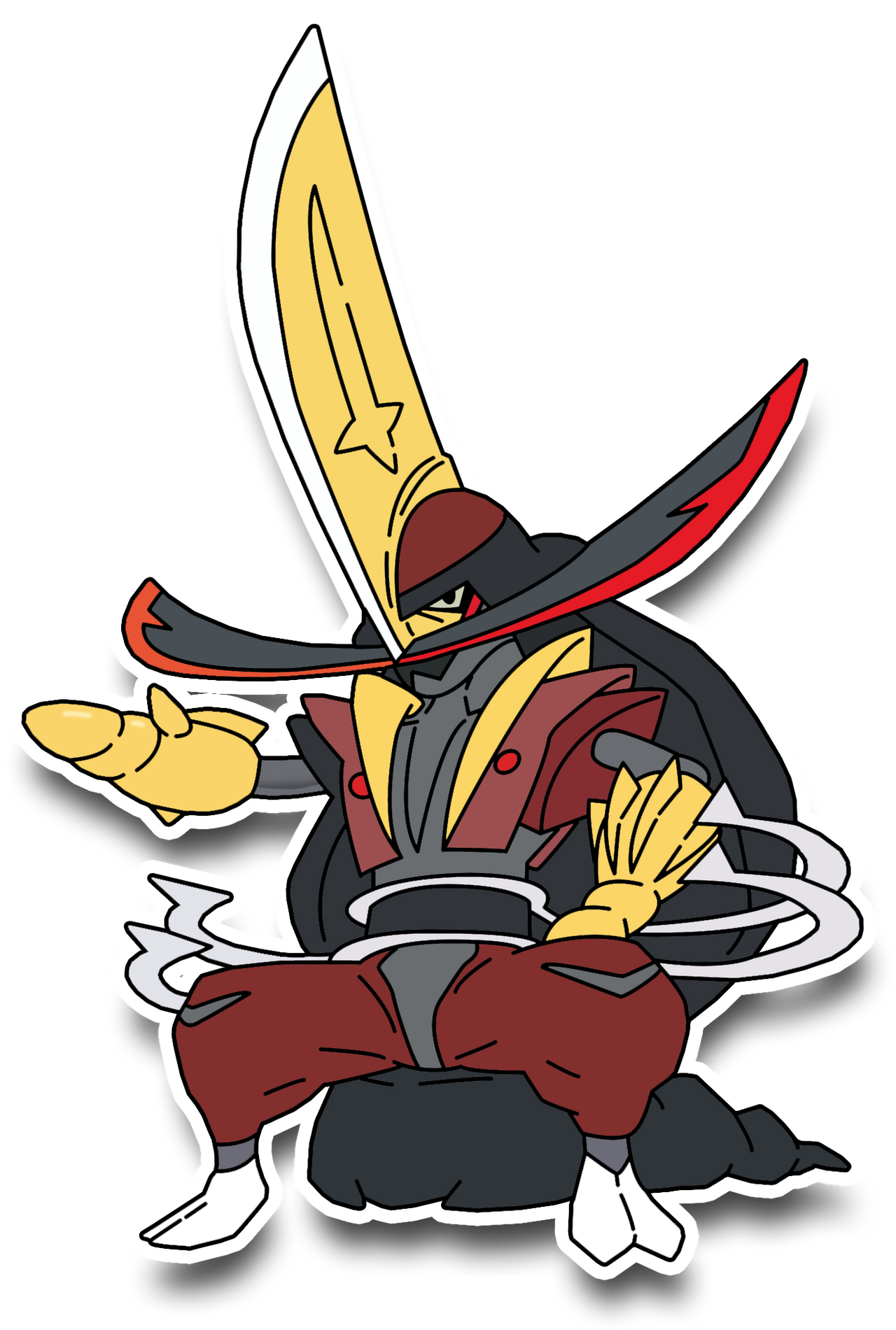 Kingambit (Paper Mario Style) by NicholasVinhChauLe95 on DeviantArt