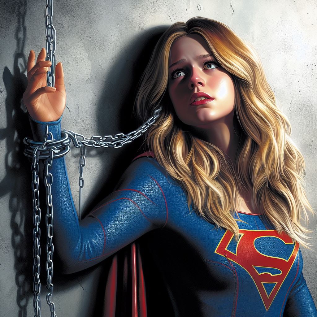 Supergirl captured and imprisoned / AI Art by EvandroMarquesAMV on Supergirl captured and imprisoned / AI Art by EvandroMarquesAMV on