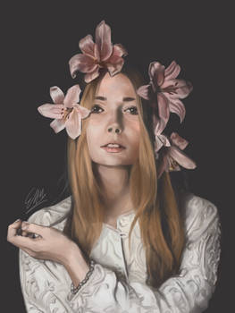 Flower Crown - Photostudy [Speedpaint]