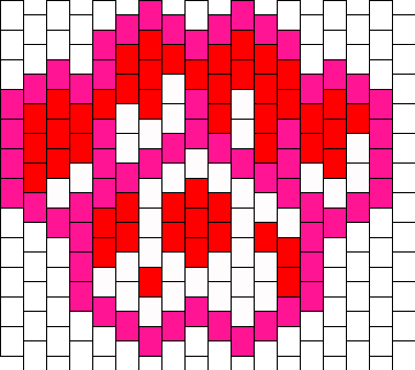 gloomy Bear Bloody Paw Peyote Kandi Pattern by PandiHandi on