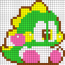 Bubblun Bubble Bobble Perler (Kandi pattern)