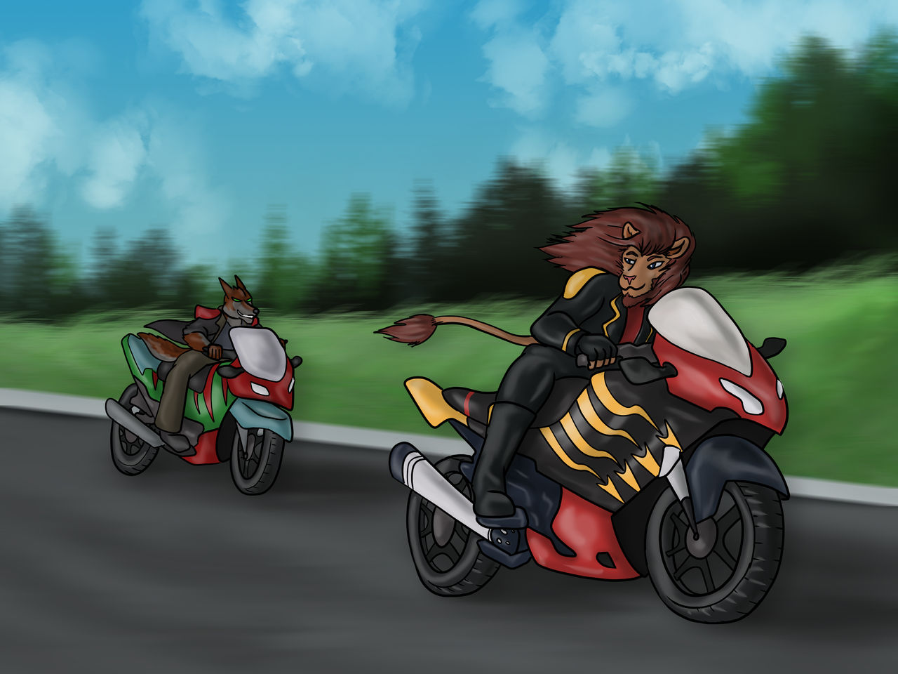 Motorcycle Riders by dragonartandre91 on DeviantArt