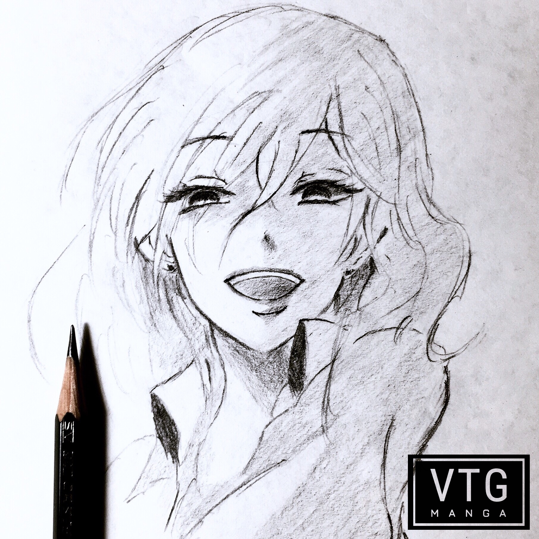 Drawing Anime Girl Using Only ONE Pencil by DrawingTimeWithMe on DeviantArt