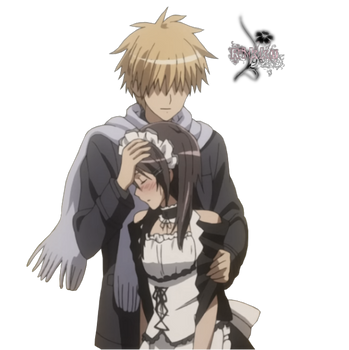 Misaki x Usui render 2