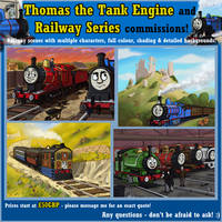 Thomas the Tank Engine + Railway Series commission