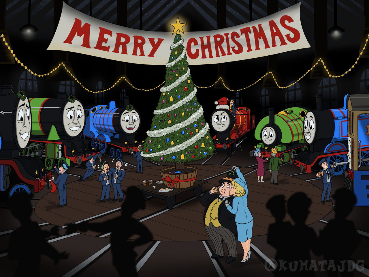 Thomas' Christmas Party by Kumata on DeviantArt