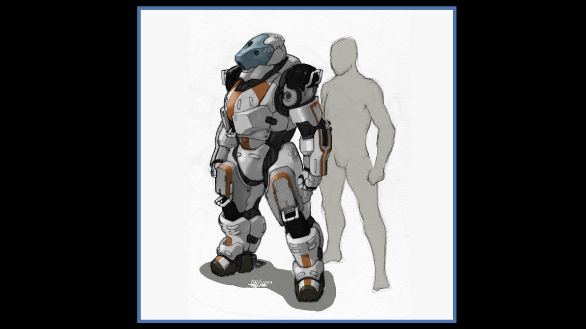 Hardsuits Deviantart 'Golem' Hardsuit- sketch by Tekka-Croe on DeviantArt