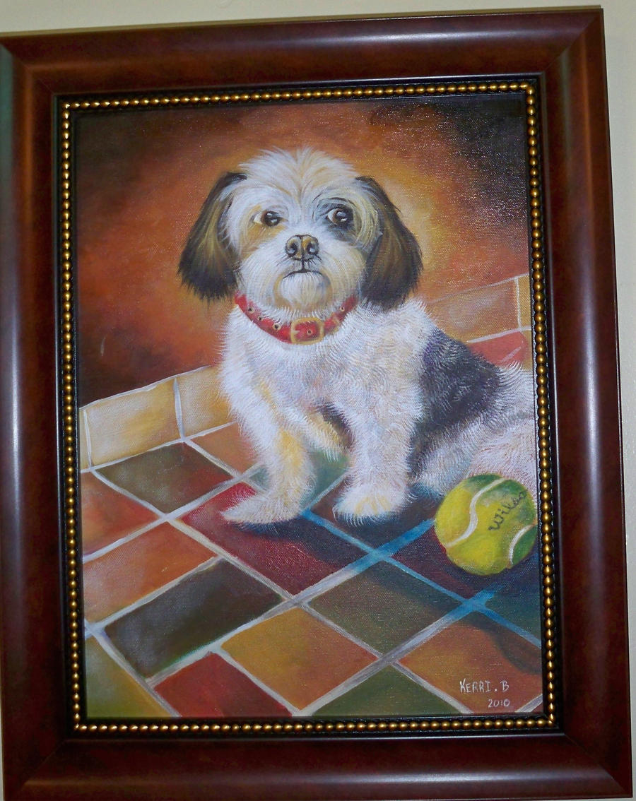 Kiko ' dog painting'