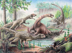 Triassic deadly swamps