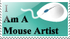 A Mouse Artist Stamp