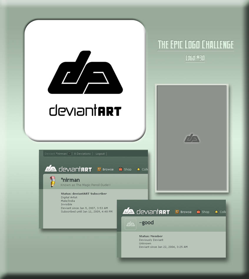 Deviantart Da Logo dA logo 3 0 by nirman on DeviantArt