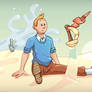 Tintin - The adventure of flying swords