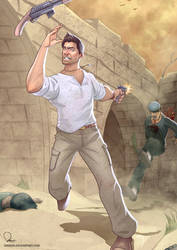 Uncharted 3 - Syrian brawl by nirman