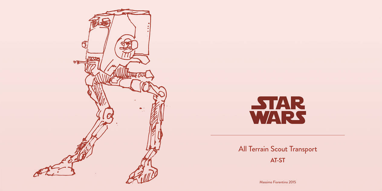 At St Deviantart Star Wars All Terrain Scout Transport AT-ST by mfiorentino on DeviantArt
